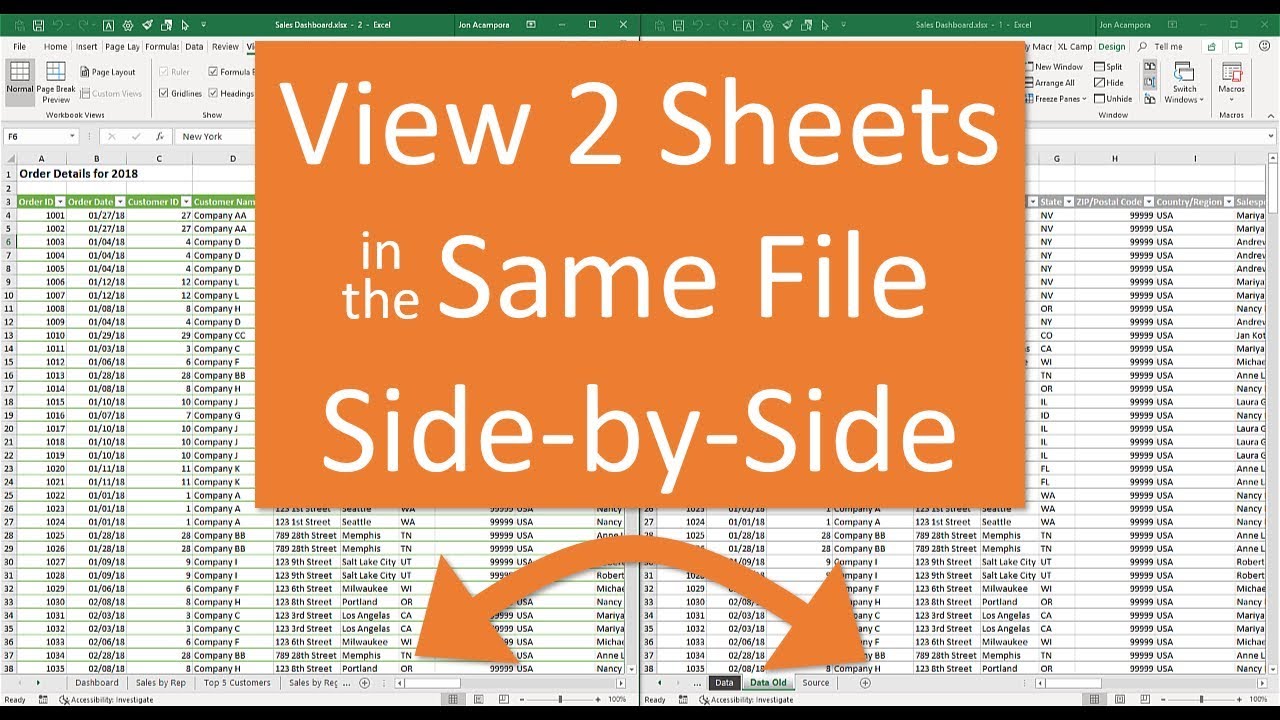 freeze two panes on excel for mac